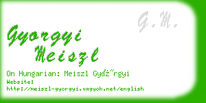 gyorgyi meiszl business card